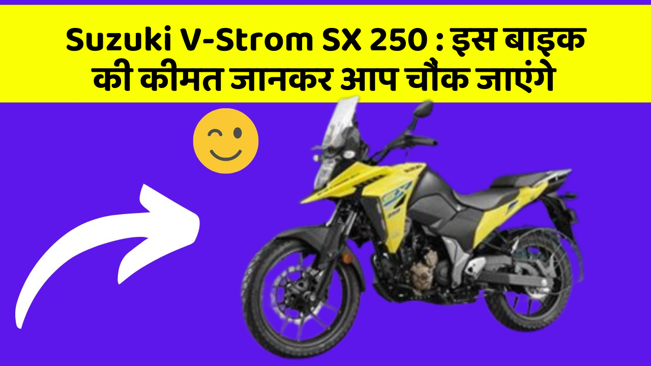 Suzuki V-Strom SX 250: इस बाइक की कीमत जानकर आप चौंक जाएंगे